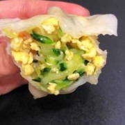 黄瓜虾米鸡蛋水饺怎么做