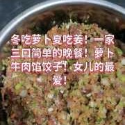 牛肉萝卜丝馅的饺子的做法