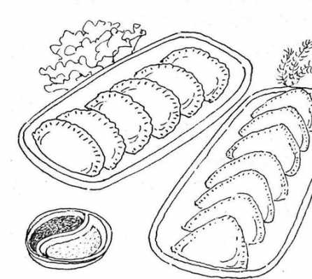 鲅鱼饺子图片简笔画可爱  第3张