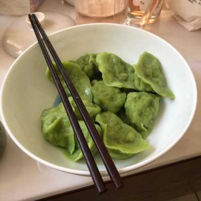 菠菜面皮饺子图片,菠菜面皮的饺子皮  第2张