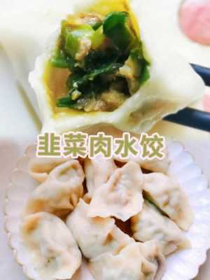  韭菜猪肉水饺大图「韭菜猪肉饺子馅图片」 第1张